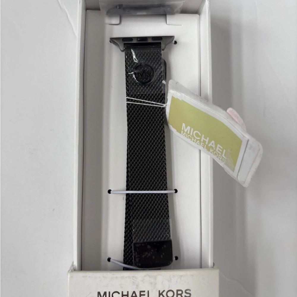 MichaelKors Women 38/40/41/42/44/45mm Black Bracelet Strap Apple Watch Band
